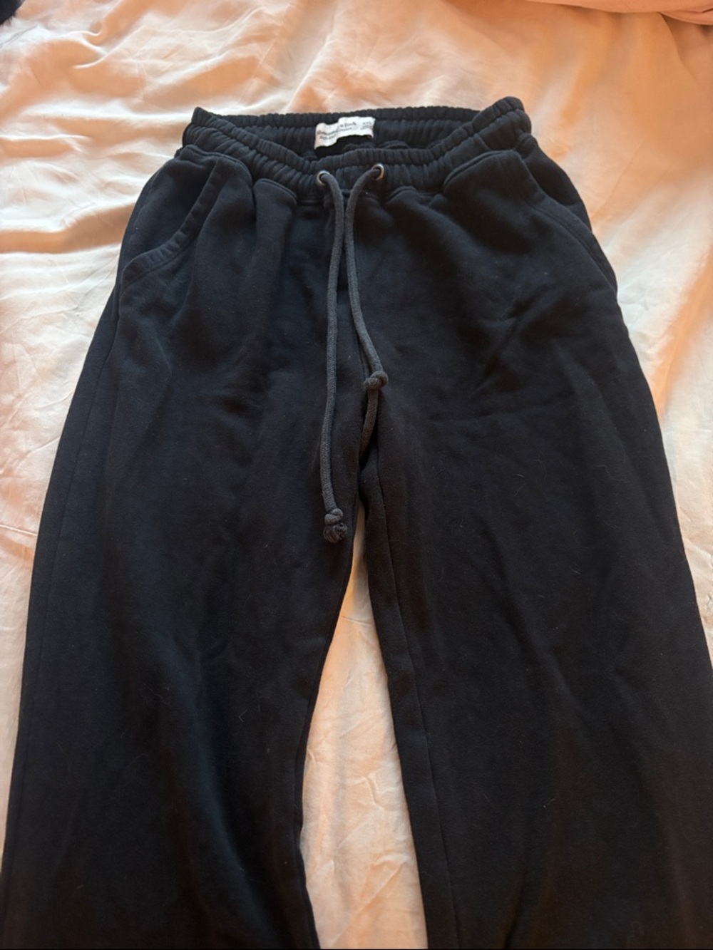 Abercrombie & Fitch Black Drawstring Joggers